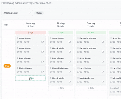 opret-vagter Opret vagter nemt